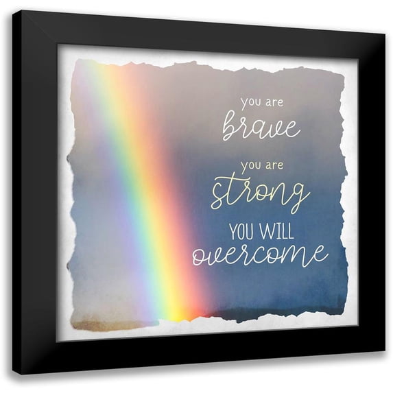 Allen, Kimberly 15x15 Black Modern Framed Museum Art Print Titled - Overcome