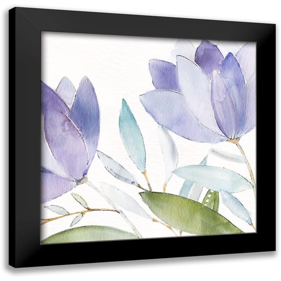 Allen, Kimberly 15x15 Black Modern Framed Museum Art Print Titled - Purple Spring 1
