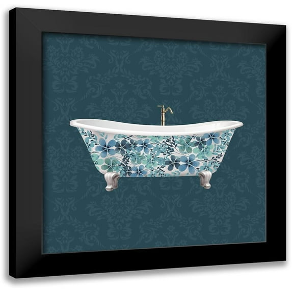 Allen, Kimberly 15x15 Black Modern Framed Museum Art Print Titled - Relax Soak 2