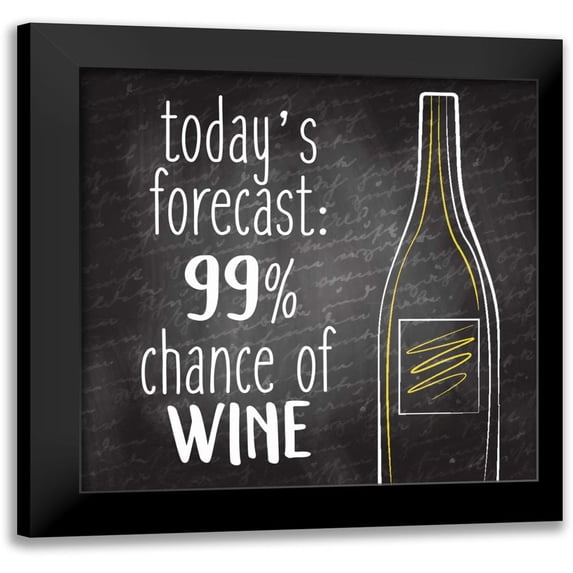 Allen, Kimberly 15x15 Black Modern Framed Museum Art Print Titled - Todays Forecast