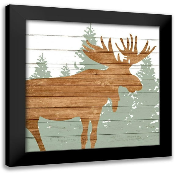 Allen, Kimberly 15x15 Black Modern Framed Museum Art Print Titled - Woods 1