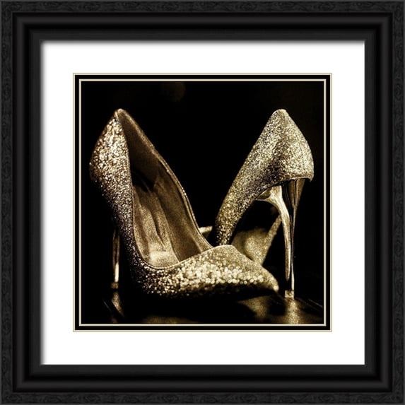 Allen, Kimberly 15x15 Black Ornate Wood Framed with Double Matting Museum Art Print Titled - All Glam 2
