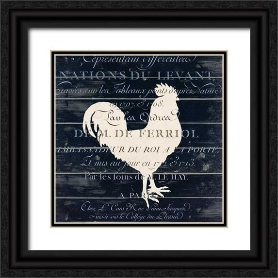Allen, Kimberly 15x15 Black Ornate Wood Framed with Double Matting Museum Art Print Titled - At the Farm 1