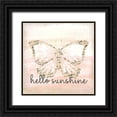 thumbnail image 1 of Allen, Kimberly 15x15 Black Ornate Wood Framed with Double Matting Museum Art Print Titled - Hello Sunshine Butterfly, 1 of 4