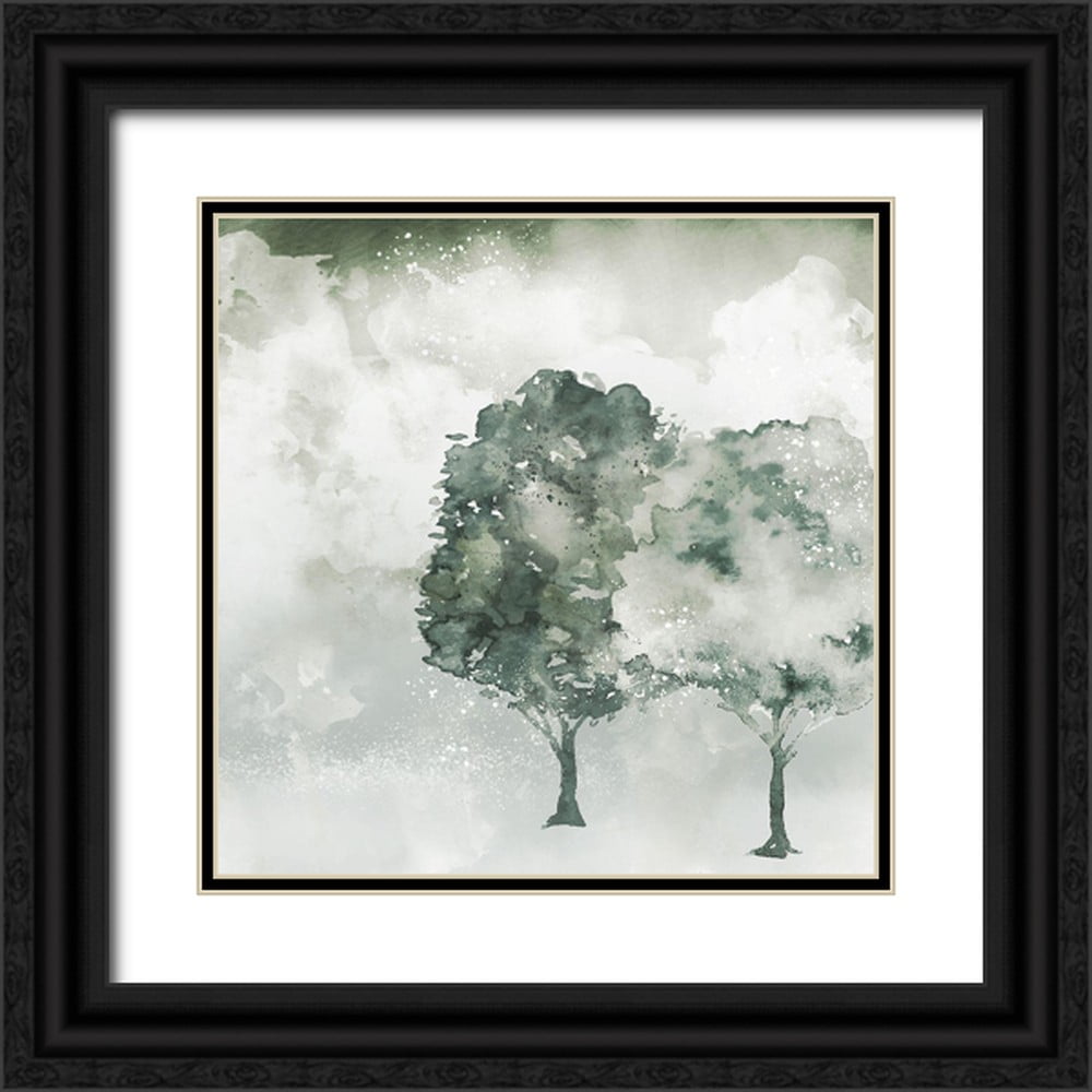 Allen, Kimberly 15x15 Black Ornate Wood Framed with Double Matting