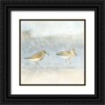 thumbnail image 1 of Allen, Kimberly 15x15 Black Ornate Wood Framed with Double Matting Museum Art Print Titled - Sandpiper Beach, 1 of 4
