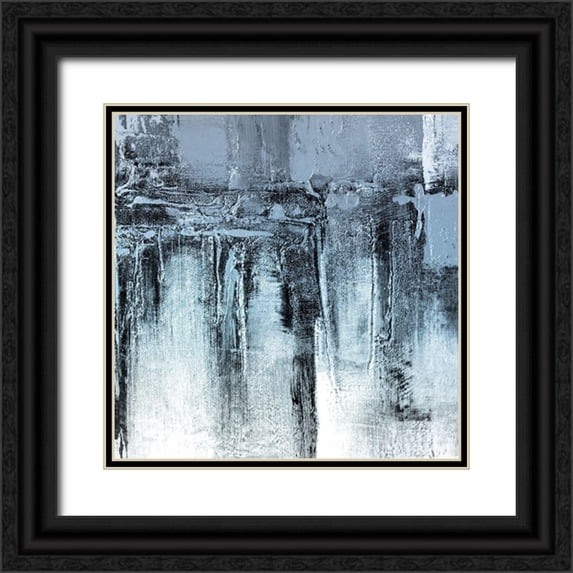 Allen, Kimberly 15x15 Black Ornate Wood Framed with Double Matting Museum Art Print Titled - Winters Storm
