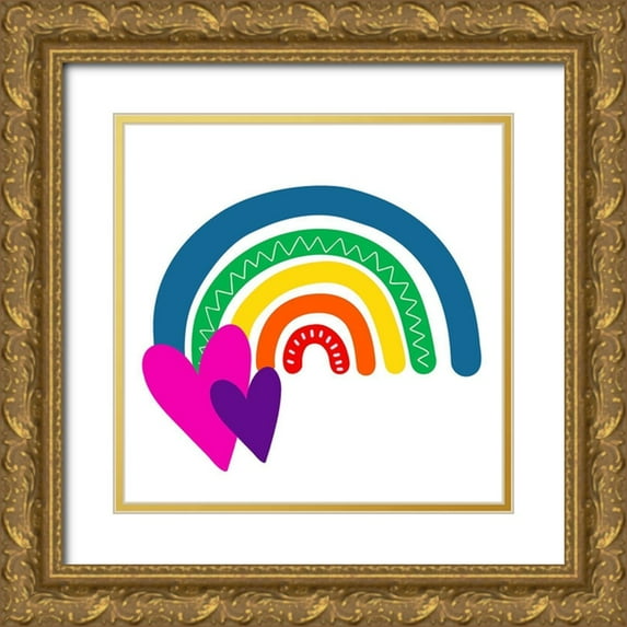 Allen, Kimberly 15x15 Gold Ornate Wood Framed with Double Matting Museum Art Print Titled - Bright Future 3