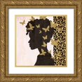 thumbnail image 1 of Allen, Kimberly 15x15 Gold Ornate Wood Framed with Double Matting Museum Art Print Titled - Butterfly Leopard 2, 1 of 4