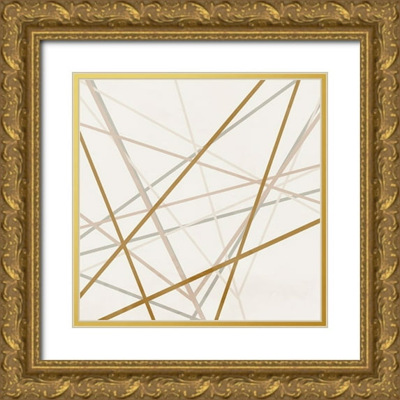 Allen, Kimberly 15x15 Gold Ornate Wood Framed with Double Matting Museum Art Print Titled - Crossover 1