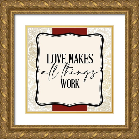 Allen, Kimberly 15x15 Gold Ornate Wood Framed with Double Matting Museum Art Print Titled - Dont Take 2