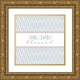 thumbnail image 1 of Allen, Kimberly 15x15 Gold Ornate Wood Framed with Double Matting Museum Art Print Titled - Grateful 9, 1 of 4