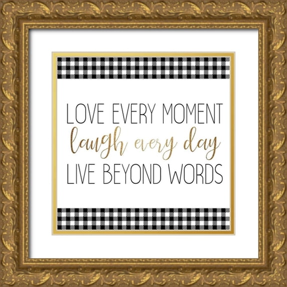 Allen, Kimberly 15x15 Gold Ornate Wood Framed with Double Matting Museum Art Print Titled - Little Moments 4