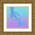 thumbnail image 1 of Allen, Kimberly 15x15 Gold Ornate Wood Framed with Double Matting Museum Art Print Titled - Mermaids 4 Silver, 1 of 4
