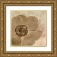 thumbnail image 1 of Allen, Kimberly 15x15 Gold Ornate Wood Framed with Double Matting Museum Art Print Titled - Newspaper Floral 2, 1 of 4