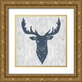 thumbnail image 1 of Allen, Kimberly 15x15 Gold Ornate Wood Framed with Double Matting Museum Art Print Titled - Stag, 1 of 4