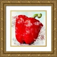 thumbnail image 1 of Allen, Kimberly 15x15 Gold Ornate Wood Framed with Double Matting Museum Art Print Titled - Veggies 1, 1 of 4