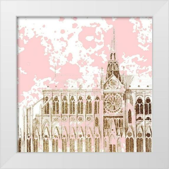 Allen, Kimberly 15x15 White Modern Wood Framed Museum Art Print Titled - Bonjour Paris 3