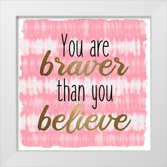 Allen, Kimberly 15x15 White Modern Wood Framed Museum Art Print Titled - Braver Tie Dye 1