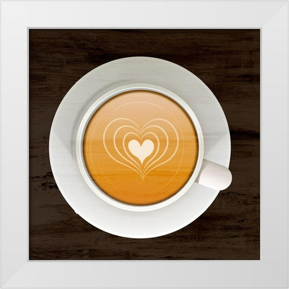 Allen, Kimberly 15x15 White Modern Wood Framed Museum Art Print Titled - Coffee Time 1