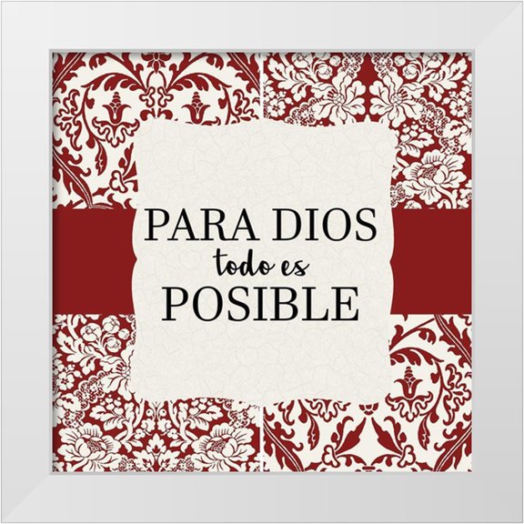 Allen, Kimberly 15x15 White Modern Wood Framed Museum Art Print Titled - Dios Satisfara 2