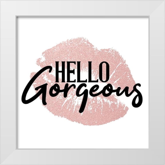 Allen, Kimberly 15x15 White Modern Wood Framed Museum Art Print Titled - Hello