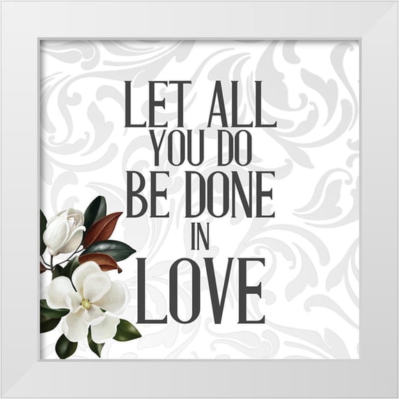 Allen, Kimberly 15x15 White Modern Wood Framed Museum Art Print Titled - In Love 3 v3