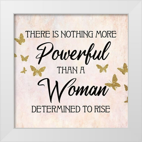 Allen, Kimberly 15x15 White Modern Wood Framed Museum Art Print Titled - More Powerful