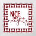 thumbnail image 1 of Allen, Kimberly 15x15 White Modern Wood Framed Museum Art Print Titled - Nice or Naughty, 1 of 4