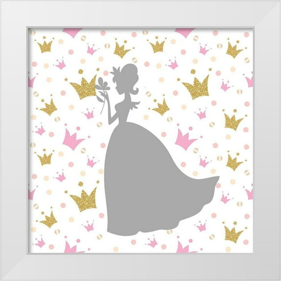 Allen, Kimberly 15x15 White Modern Wood Framed Museum Art Print Titled - Princess Dreams 3