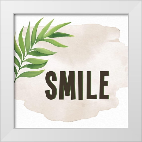 Allen, Kimberly 15x15 White Modern Wood Framed Museum Art Print Titled - Smile Laugh Play 1