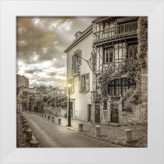 Allen, Kimberly 15x15 White Modern Wood Framed Museum Art Print Titled - Streets of Paris 3