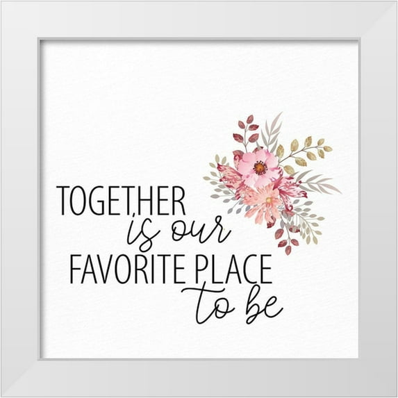 Allen, Kimberly 15x15 White Modern Wood Framed Museum Art Print Titled - Together Flowers