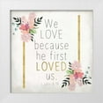 thumbnail image 1 of Allen, Kimberly 15x15 White Modern Wood Framed Museum Art Print Titled - We Love, 1 of 4