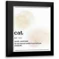 thumbnail image 1 of Allen, Kimberly 15x18 Black Modern Framed Museum Art Print Titled - Cat Definition, 1 of 5