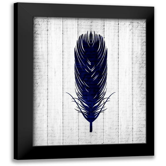 Allen, Kimberly 15x18 Black Modern Framed Museum Art Print Titled - Feathered 1