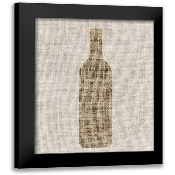 Allen, Kimberly 15x18 Black Modern Framed Museum Art Print Titled - Linen Wine 2