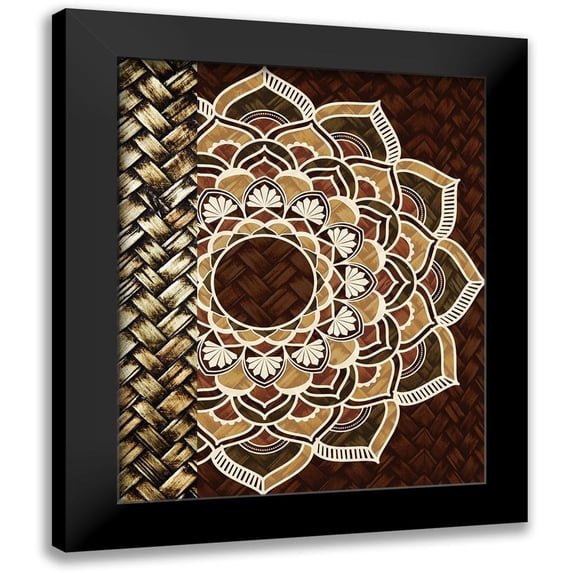 Allen, Kimberly 15x18 Black Modern Framed Museum Art Print Titled - Mandala Weave 1