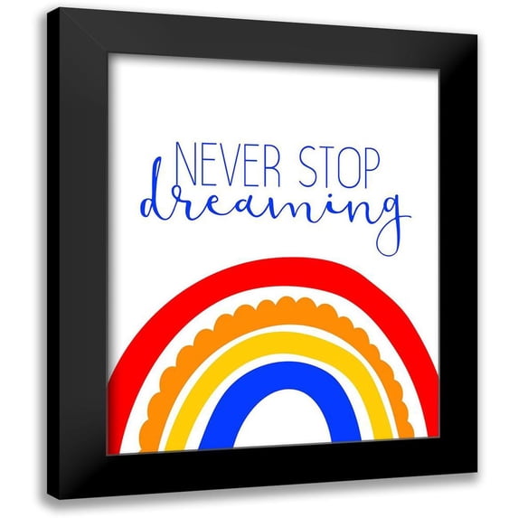 Allen, Kimberly 15x18 Black Modern Framed Museum Art Print Titled - Never Stop Dreaming 1