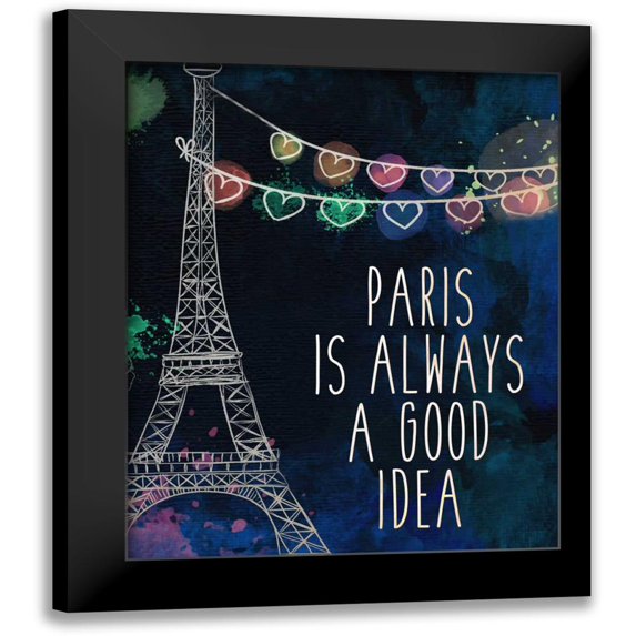 Allen, Kimberly 15x18 Black Modern Framed Museum Art Print Titled - Paris is Always