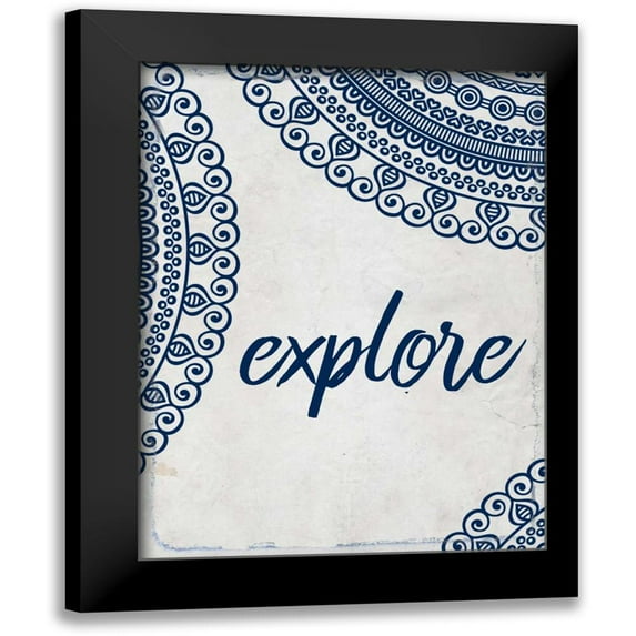 Allen, Kimberly 15x18 Black Modern Framed Museum Art Print Titled - Wander Henna 4