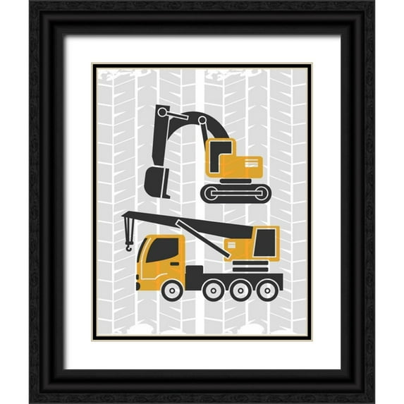 Allen, Kimberly 15x18 Black Ornate Wood Framed with Double Matting Museum Art Print Titled - Build Explore 3