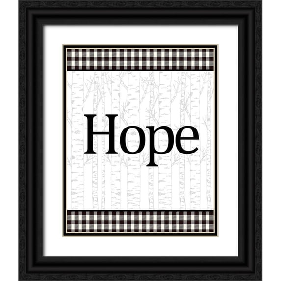 Allen, Kimberly 15x18 Black Ornate Wood Framed with Double Matting Museum Art Print Titled - Joy Peace Hope 3