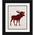 thumbnail image 1 of Allen, Kimberly 15x18 Black Ornate Wood Framed with Double Matting Museum Art Print Titled - Little Man Plaid 1, 1 of 4