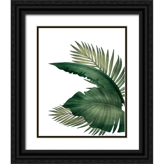 Allen, Kimberly 15x18 Black Ornate Wood Framed with Double Matting Museum Art Print Titled - Palms 3