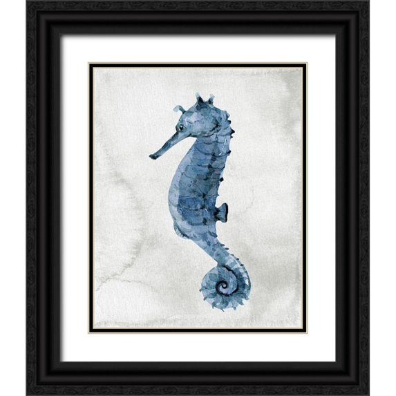 Allen, Kimberly 15x18 Black Ornate Wood Framed with Double Matting Museum Art Print Titled - Sea Life 1