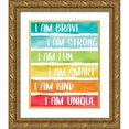 thumbnail image 1 of Allen, Kimberly 15x18 Gold Ornate Wood Framed with Double Matting Museum Art Print Titled - I Am Rainbow, 1 of 4