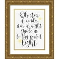 thumbnail image 1 of Allen, Kimberly 15x18 Gold Ornate Wood Framed with Double Matting Museum Art Print Titled - Oh Star, 1 of 4
