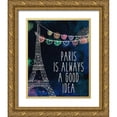 thumbnail image 1 of Allen, Kimberly 15x18 Gold Ornate Wood Framed with Double Matting Museum Art Print Titled - Paris is Always, 1 of 4