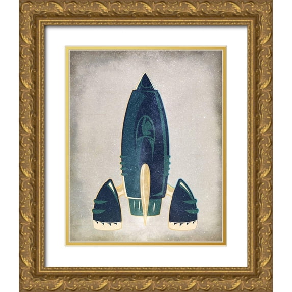 Allen, Kimberly 15x18 Gold Ornate Wood Framed with Double Matting Museum Art Print Titled - To Space 2